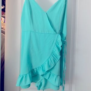 Think of Me Side Tie Cami Romper